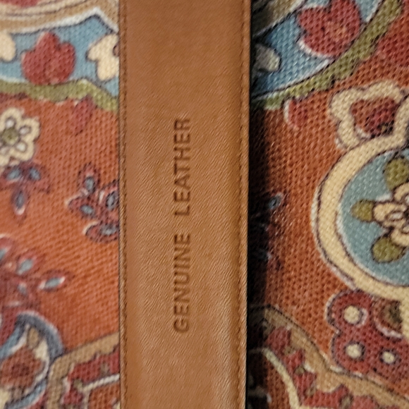 Lauren Ralph Lauren brown embossed leather Size L main image 6